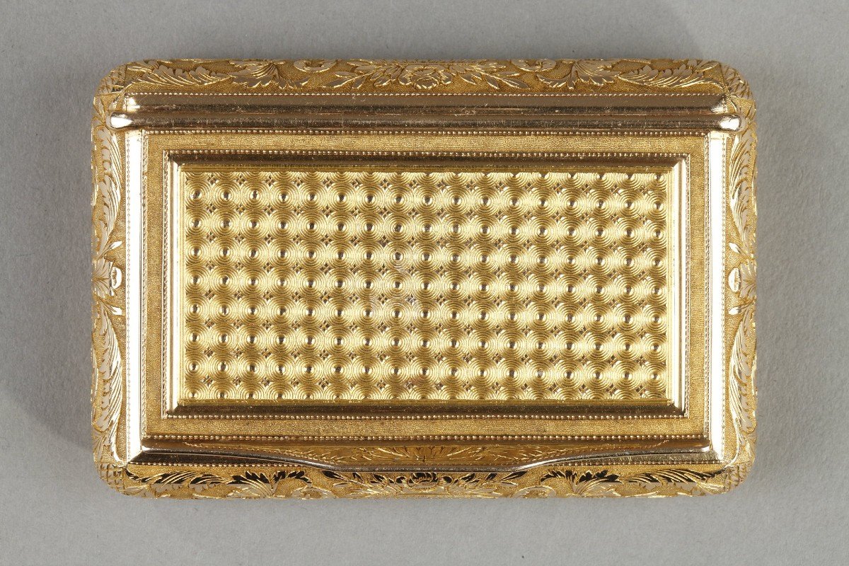 A Rectangular Gold Snuffbox, Restoration Period-photo-3