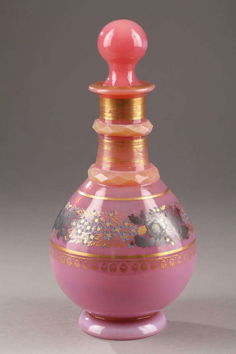 Opaline Bottle "pigeon Throat", Charles X