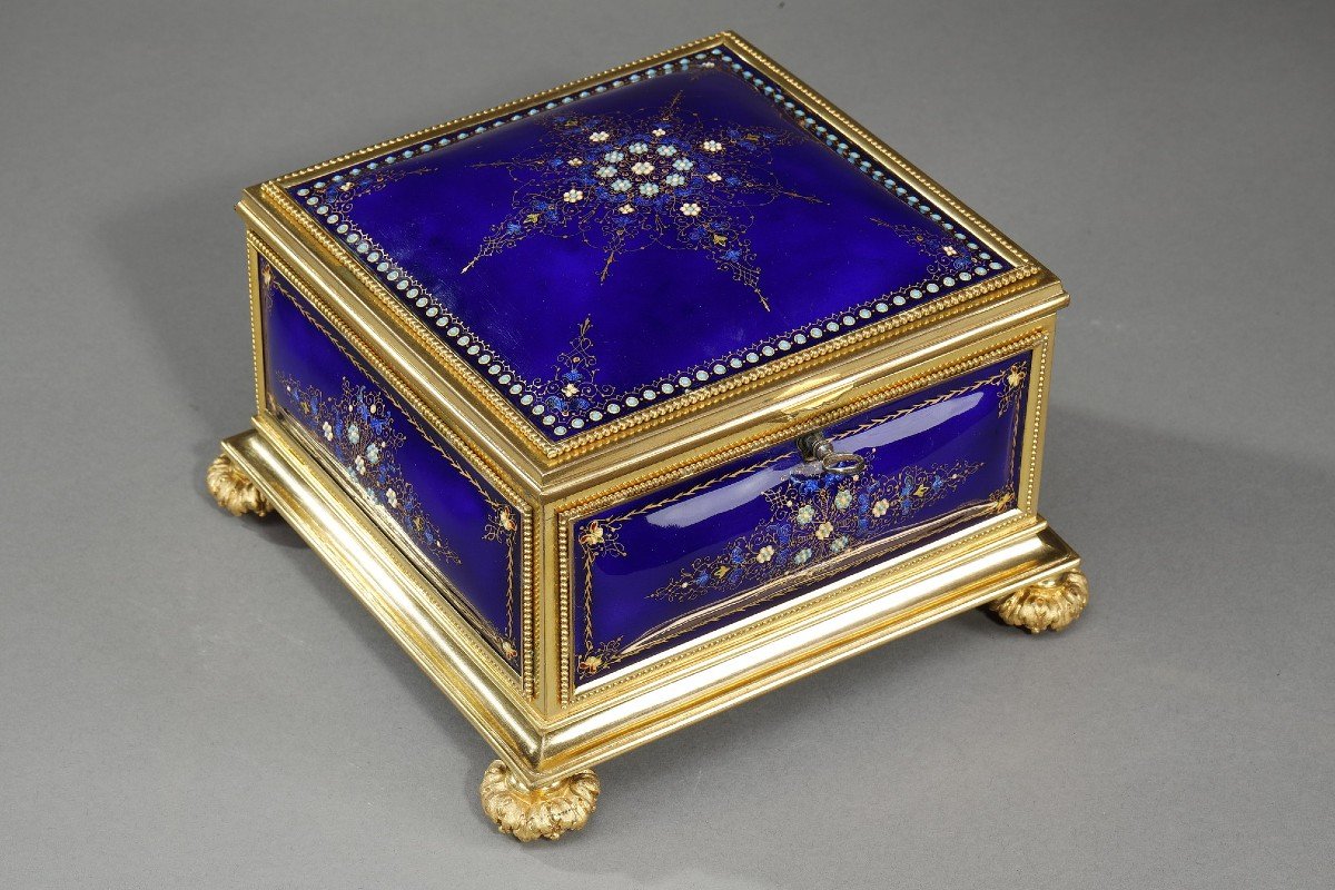 Mid-19th Century Bressan Enamel Box-photo-2