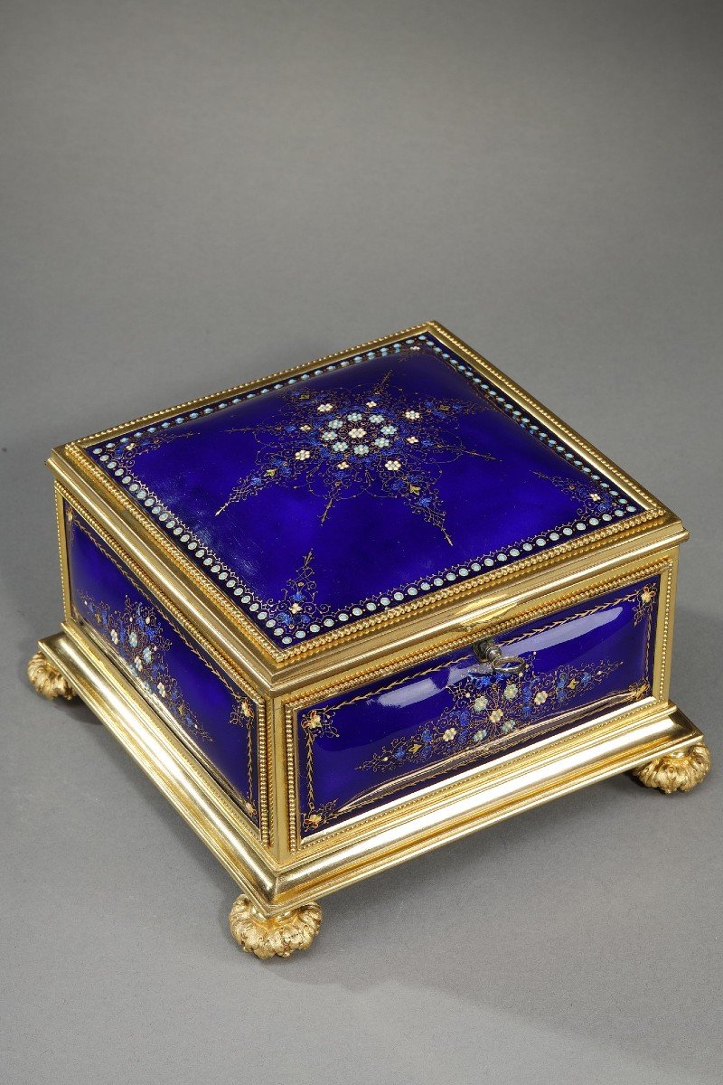 Mid-19th Century Bressan Enamel Box-photo-3