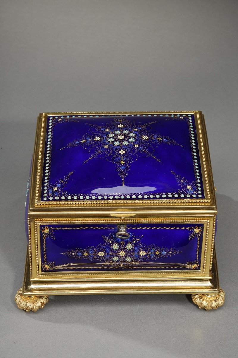 Mid-19th Century Bressan Enamel Box-photo-4