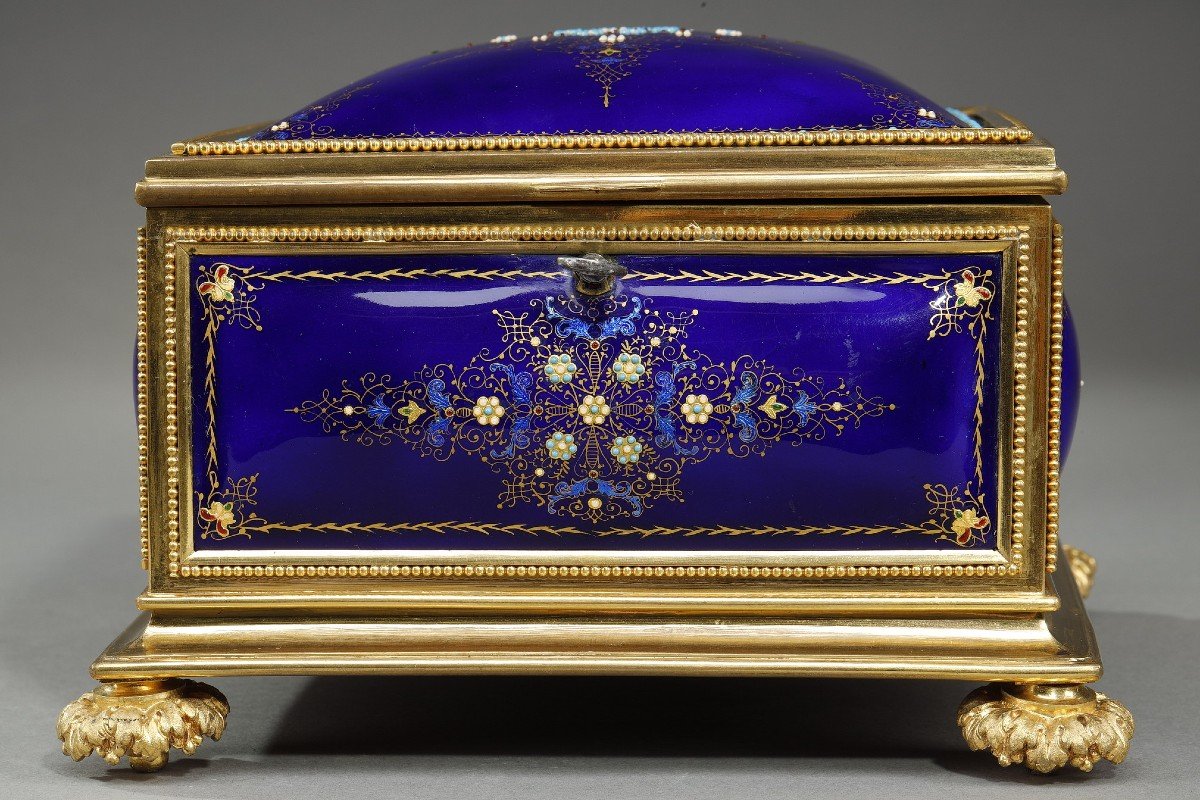 Mid-19th Century Bressan Enamel Box-photo-1