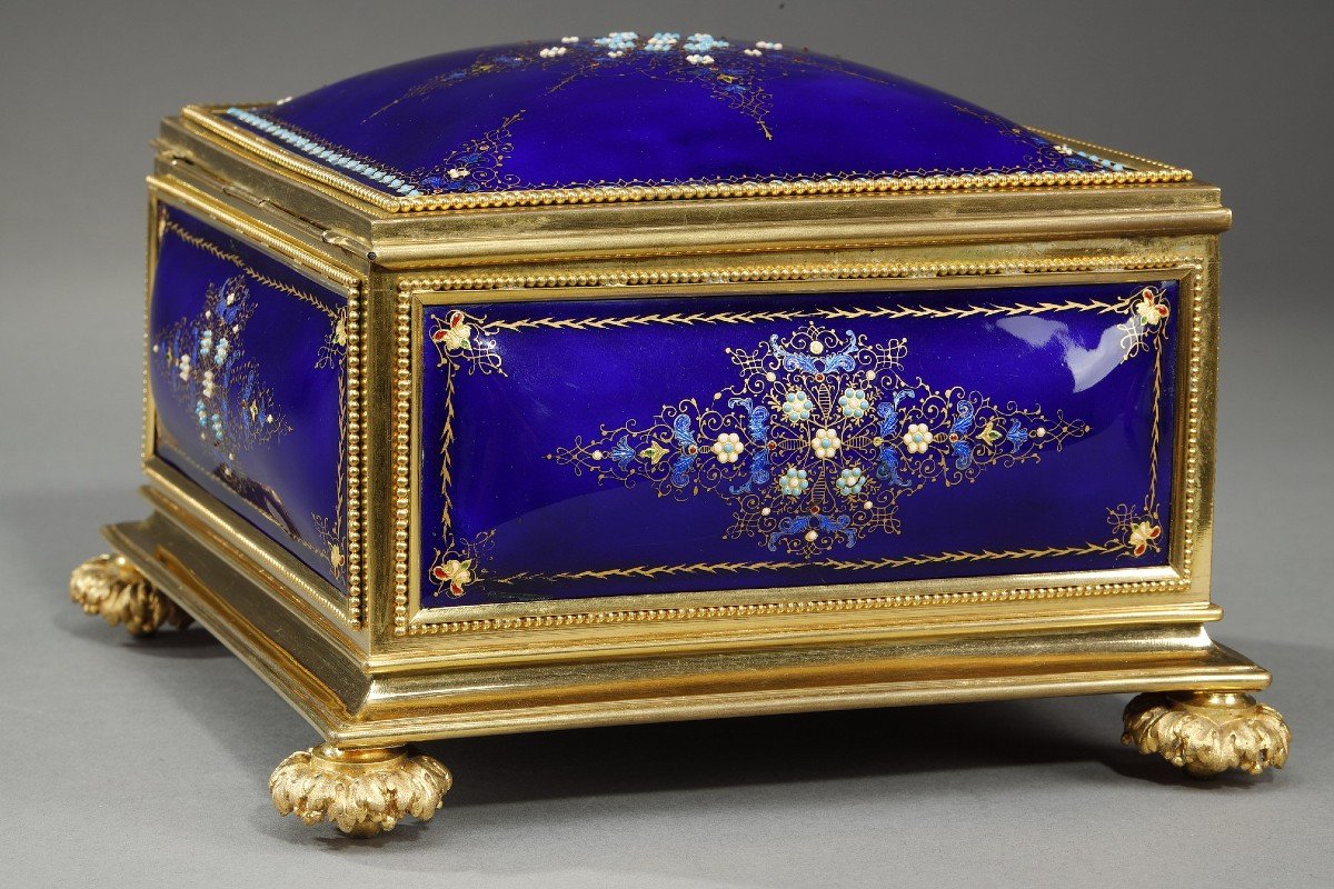 Mid-19th Century Bressan Enamel Box-photo-3