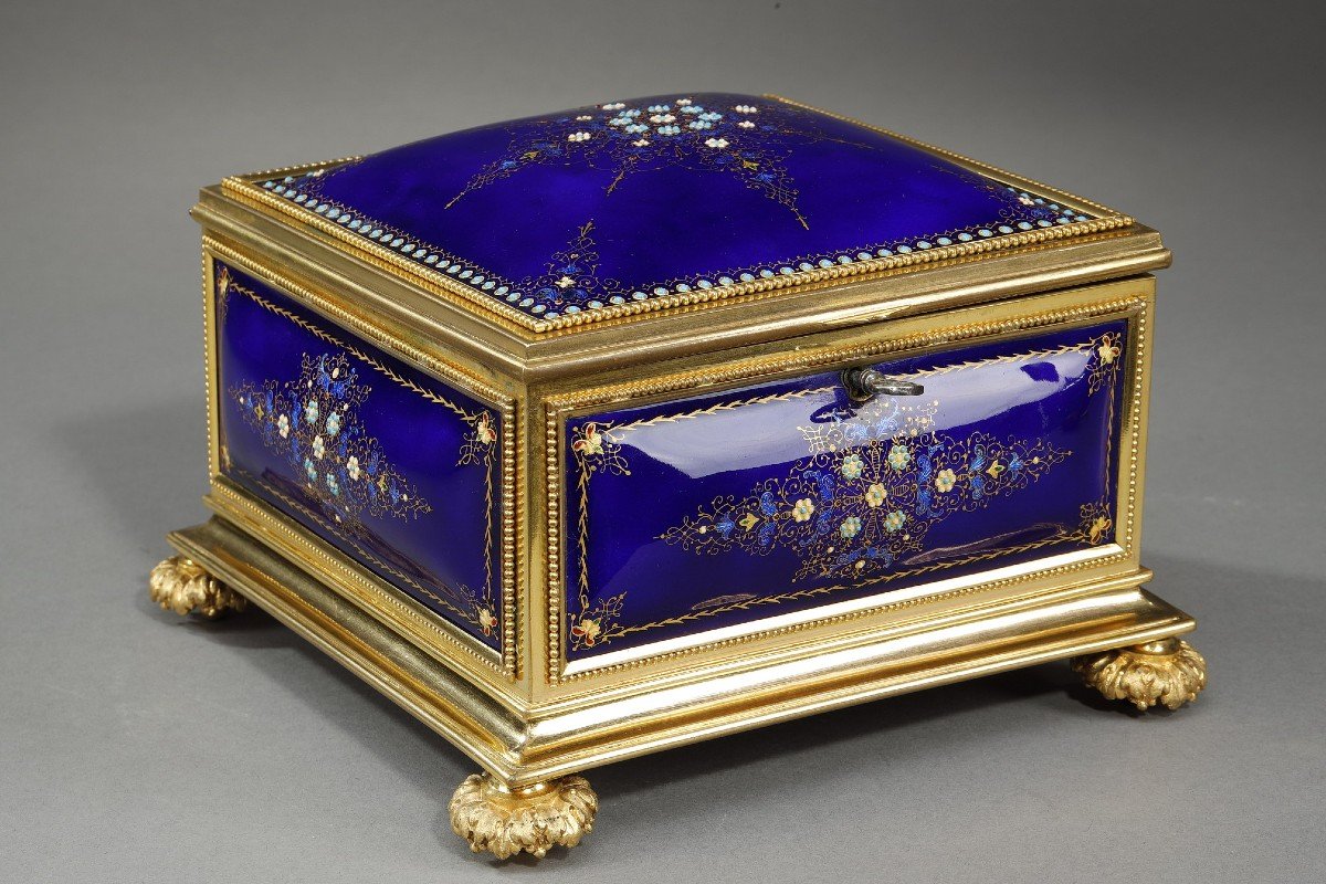 Mid-19th Century Bressan Enamel Box