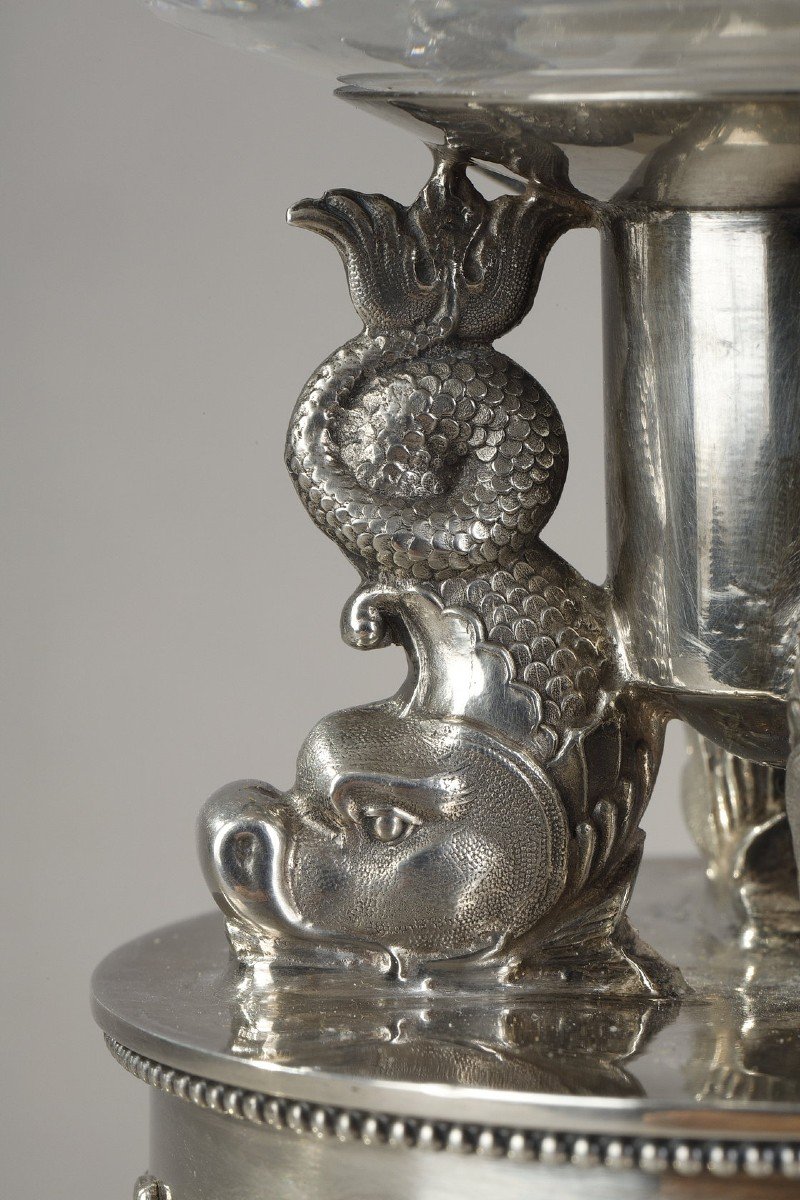 A Crystal Jam Or Sugar Bowl And Agent With Twelve Silver-gilt Spoons-photo-5