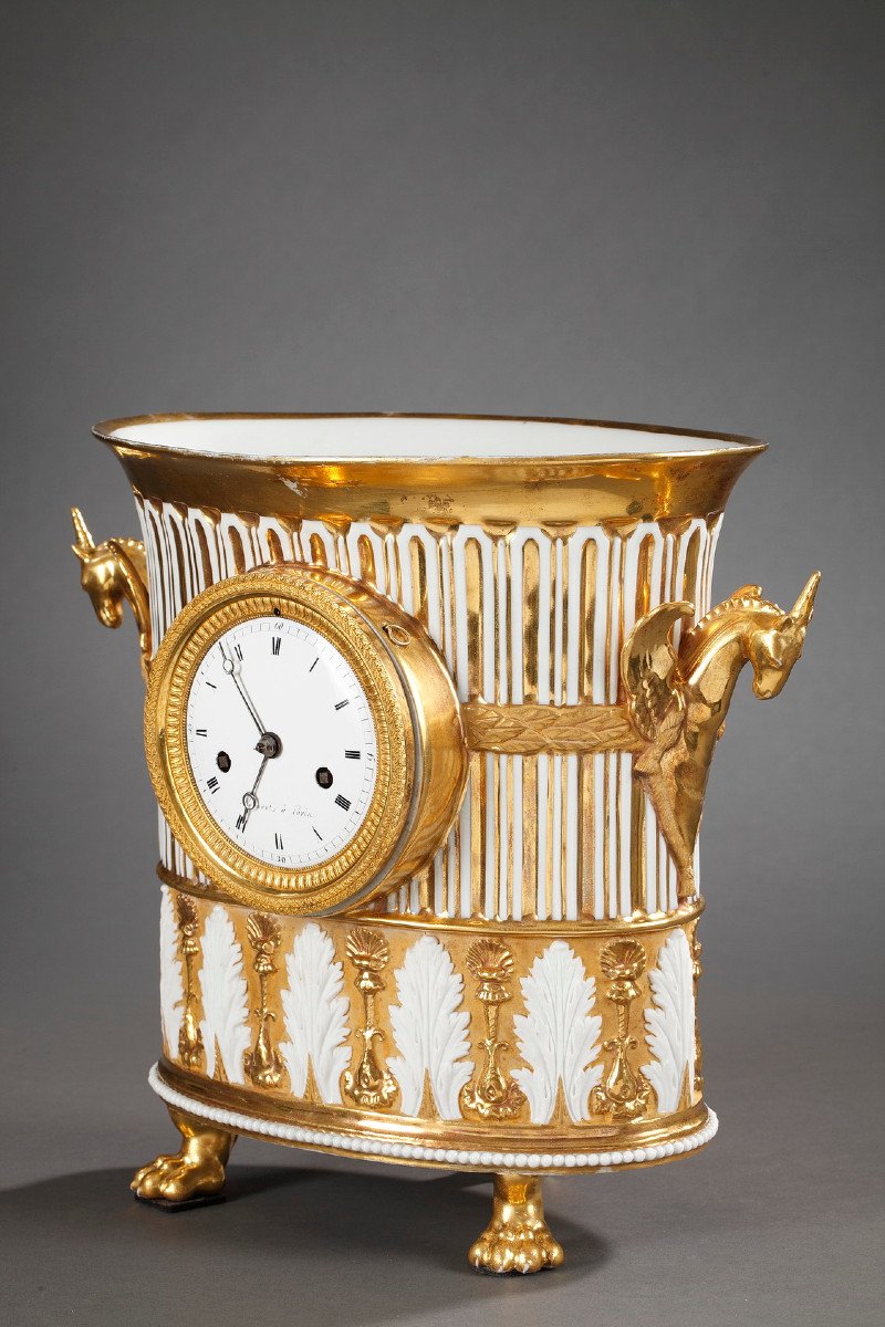 Early 19th Century Porcelaine Clock. Paris -photo-5