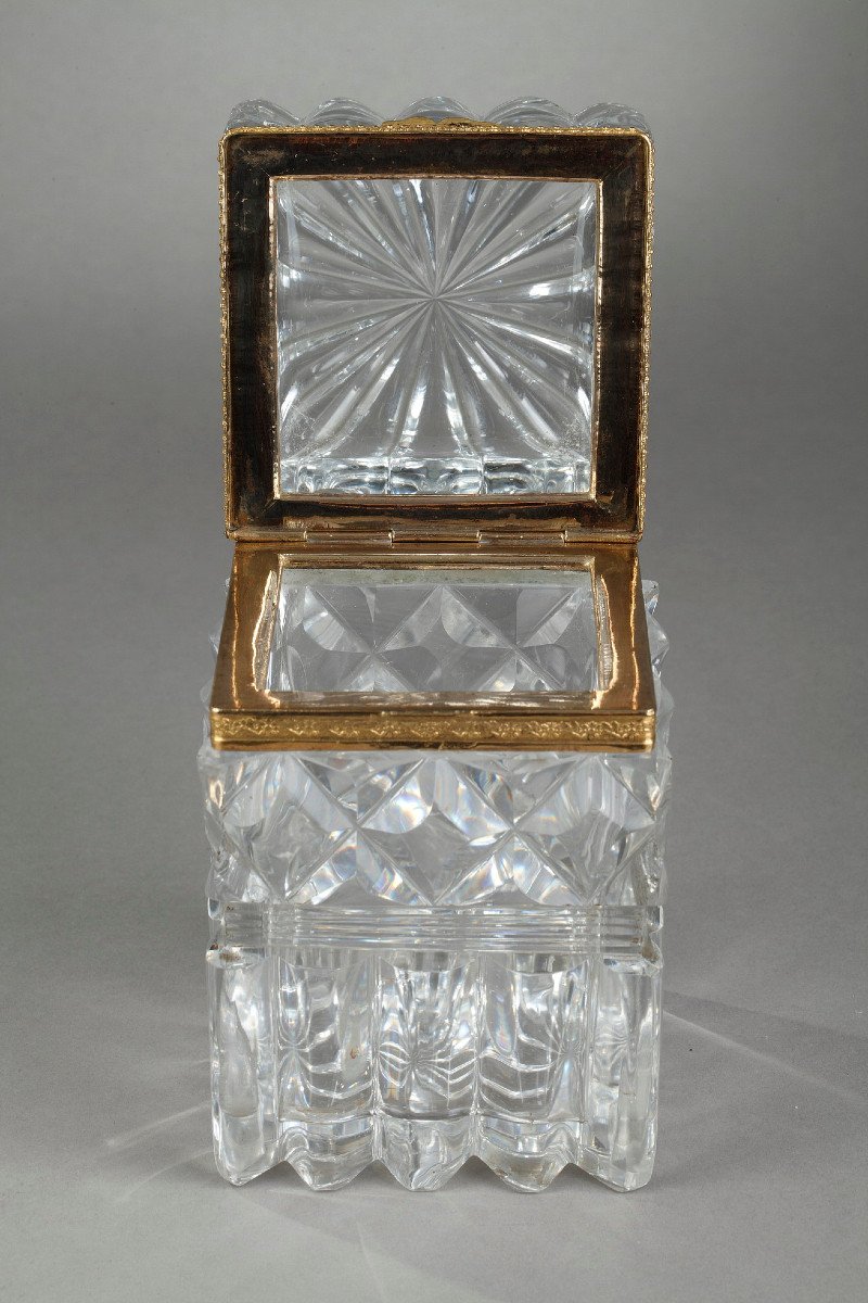 French Restauration Cut Crystal With Ormolu Mounts. -photo-2