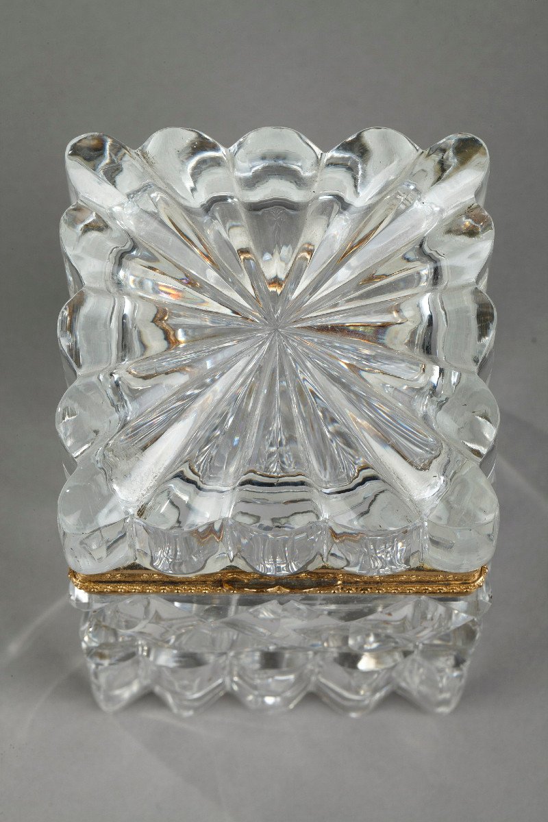 French Restauration Cut Crystal With Ormolu Mounts. -photo-8