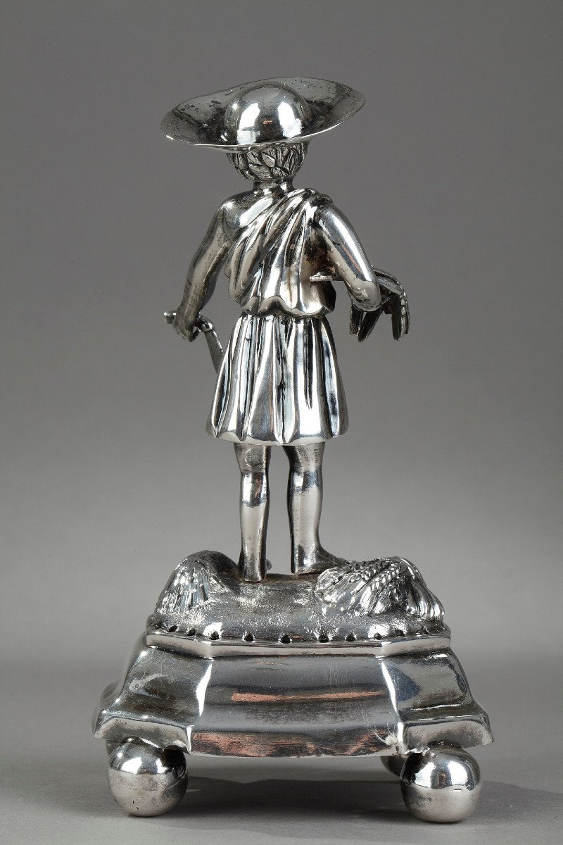 Mid-19th Century Portuguese Silver Toothpick Holder. Enquire About This Item -photo-3