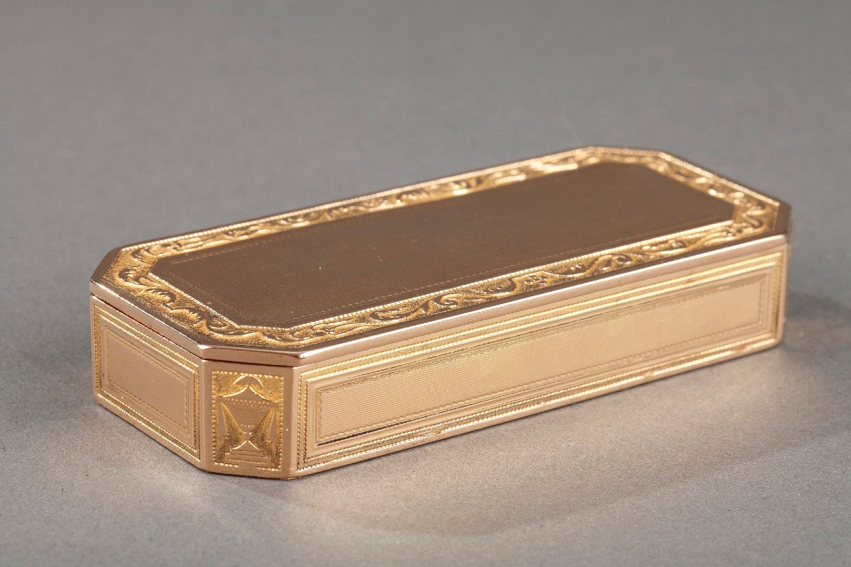 Late 18th-early 19th Century Gold Box By Jacques-alexandre Guillemot-photo-3