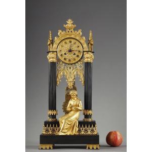 Neo-gothic Style Cathedral Clock, Mid-19th Century