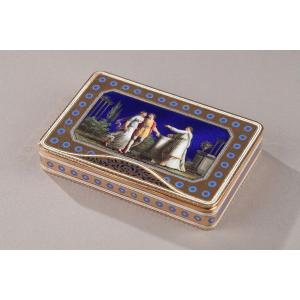 Enameled Gold Box, End Of 18th Century 