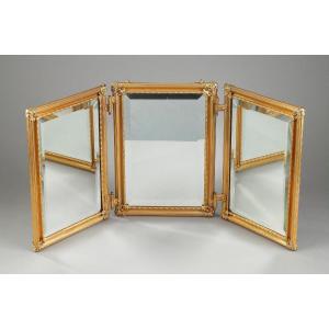 Early 20th Century Ormolu Barber Mirror. 
