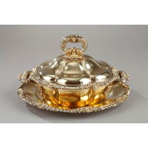 Vermeil Oille Tureen By C-n Odiot . Mid-19th Century. 