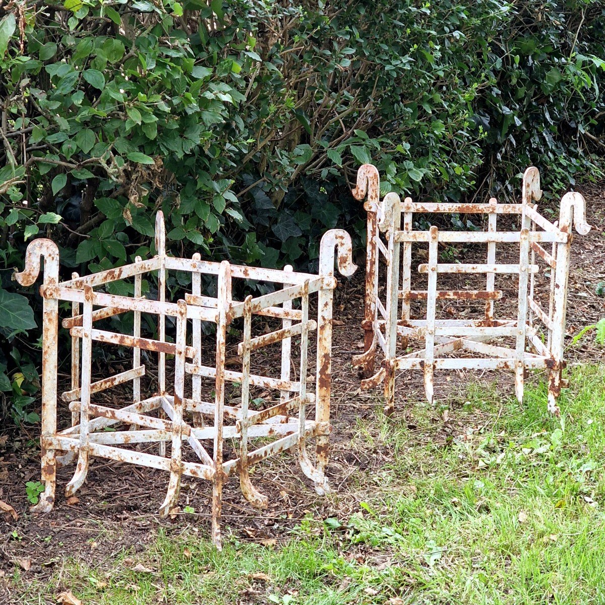 Paire De Jardinières Orangerie En Métal-photo-1