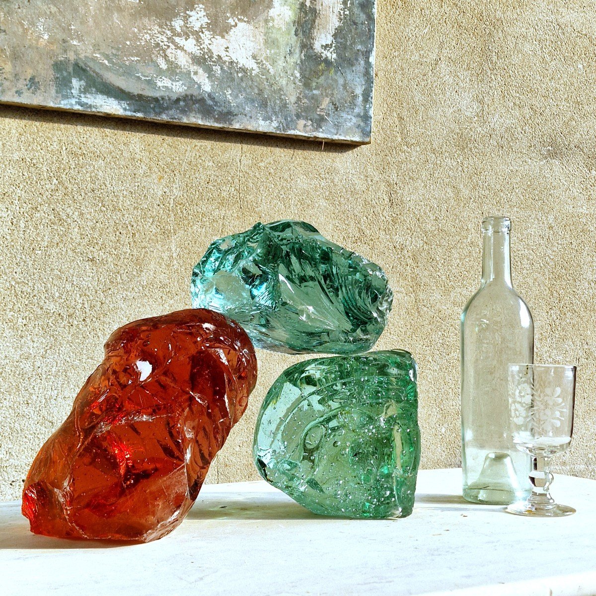 3 Large Glass Rocks-photo-1