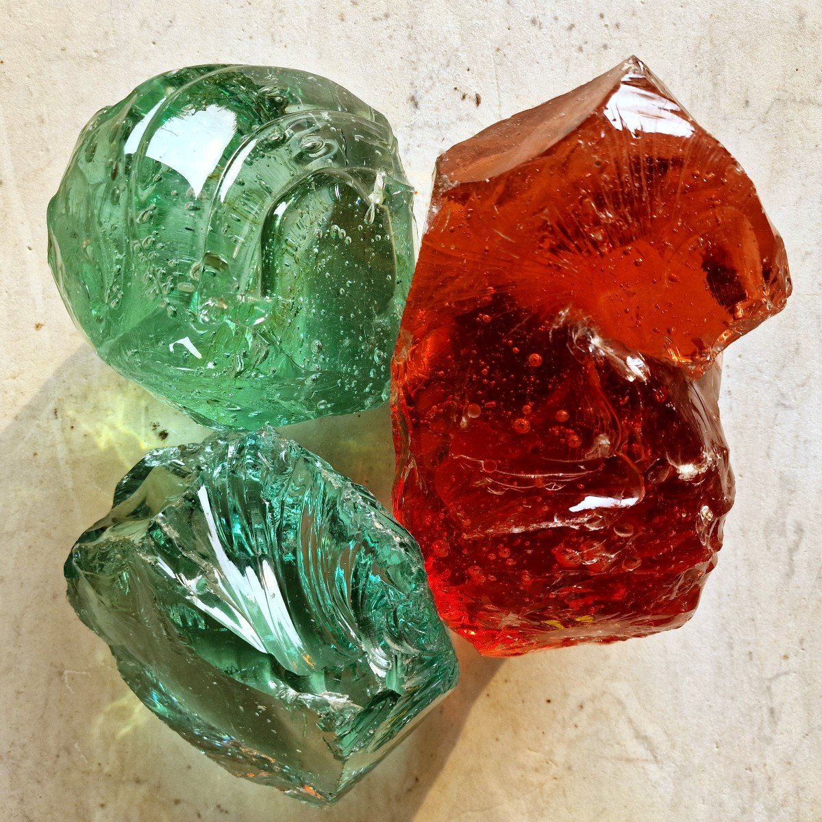 3 Large Glass Rocks-photo-3