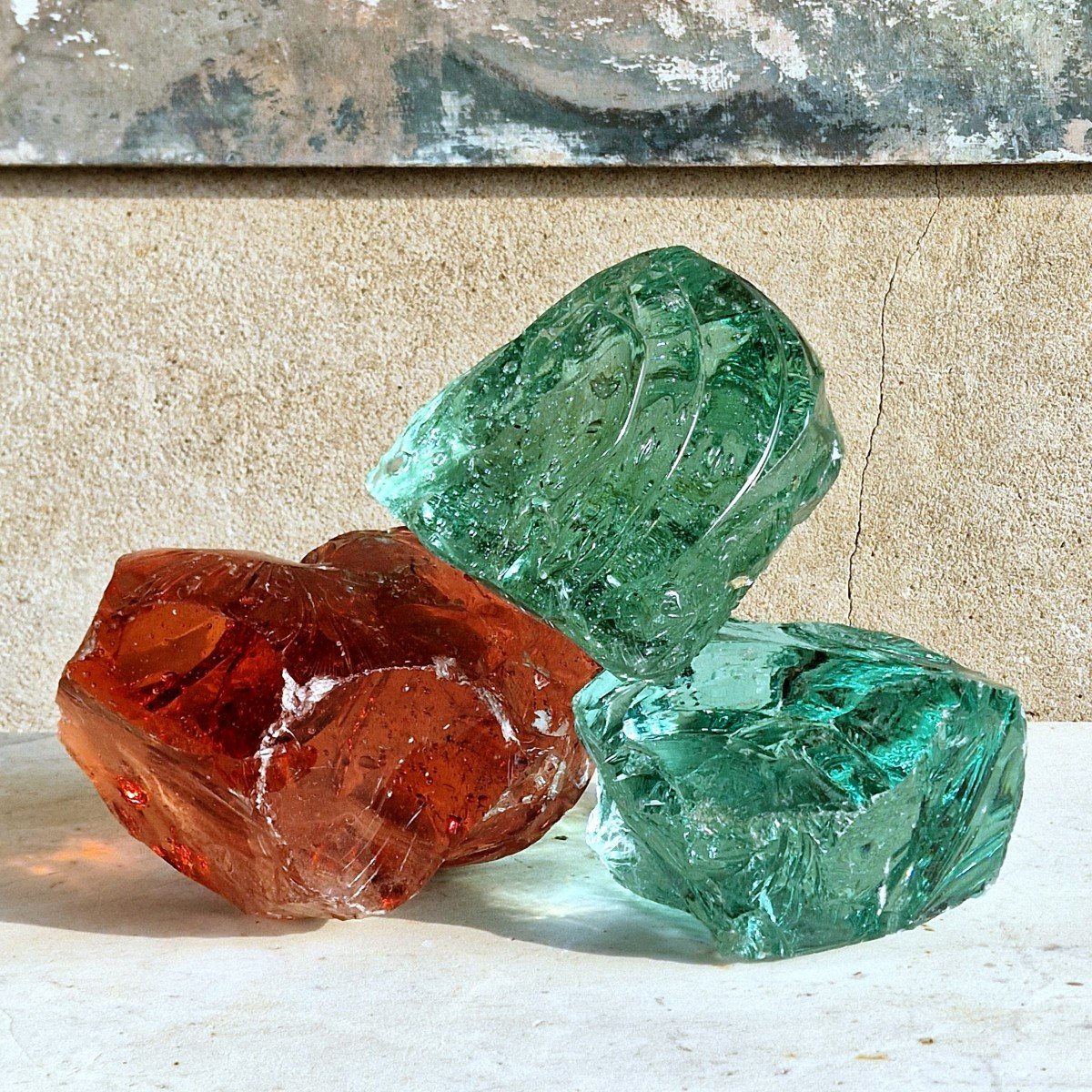 3 Large Glass Rocks-photo-4