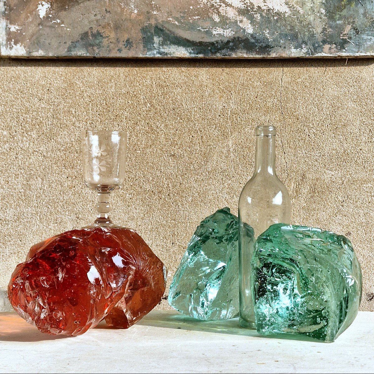 3 Large Glass Rocks-photo-7