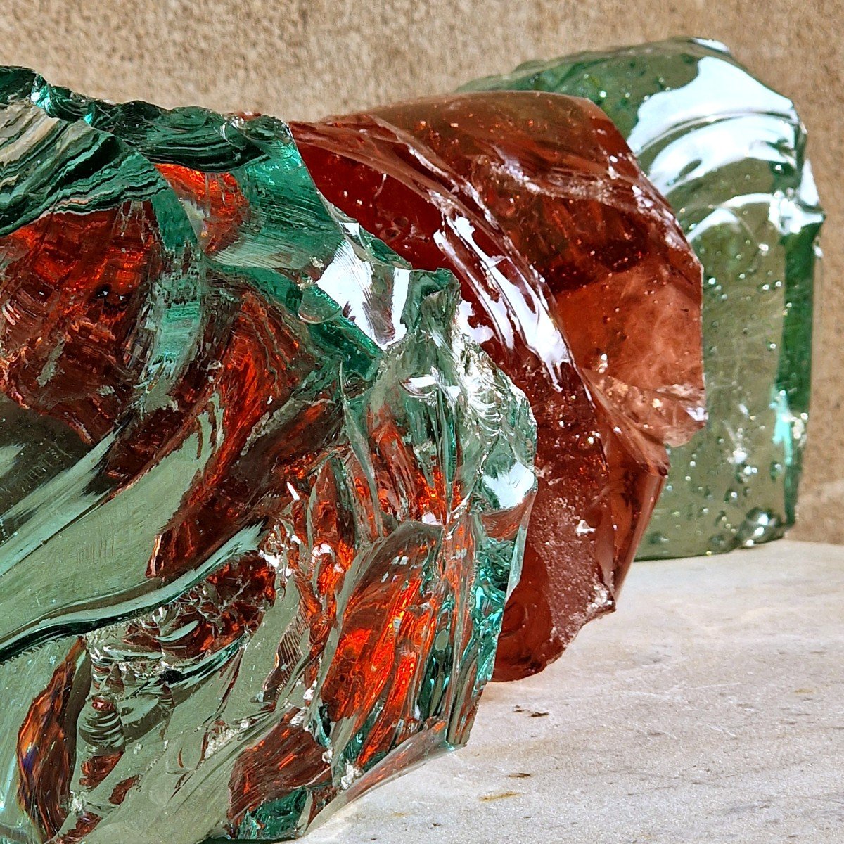 3 Large Glass Rocks-photo-6