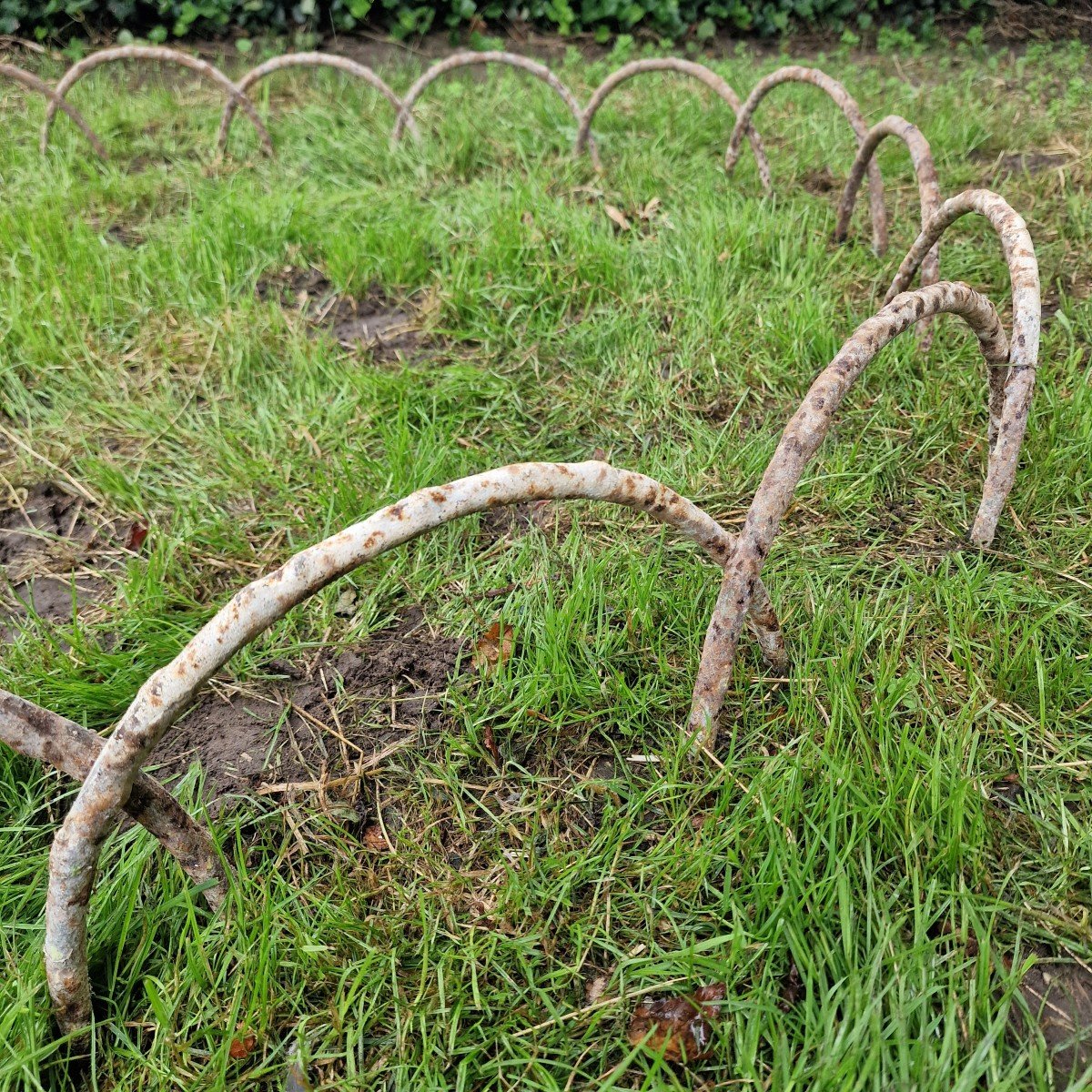 17 Arches De Jardin En Fonte Faux Bois-photo-2