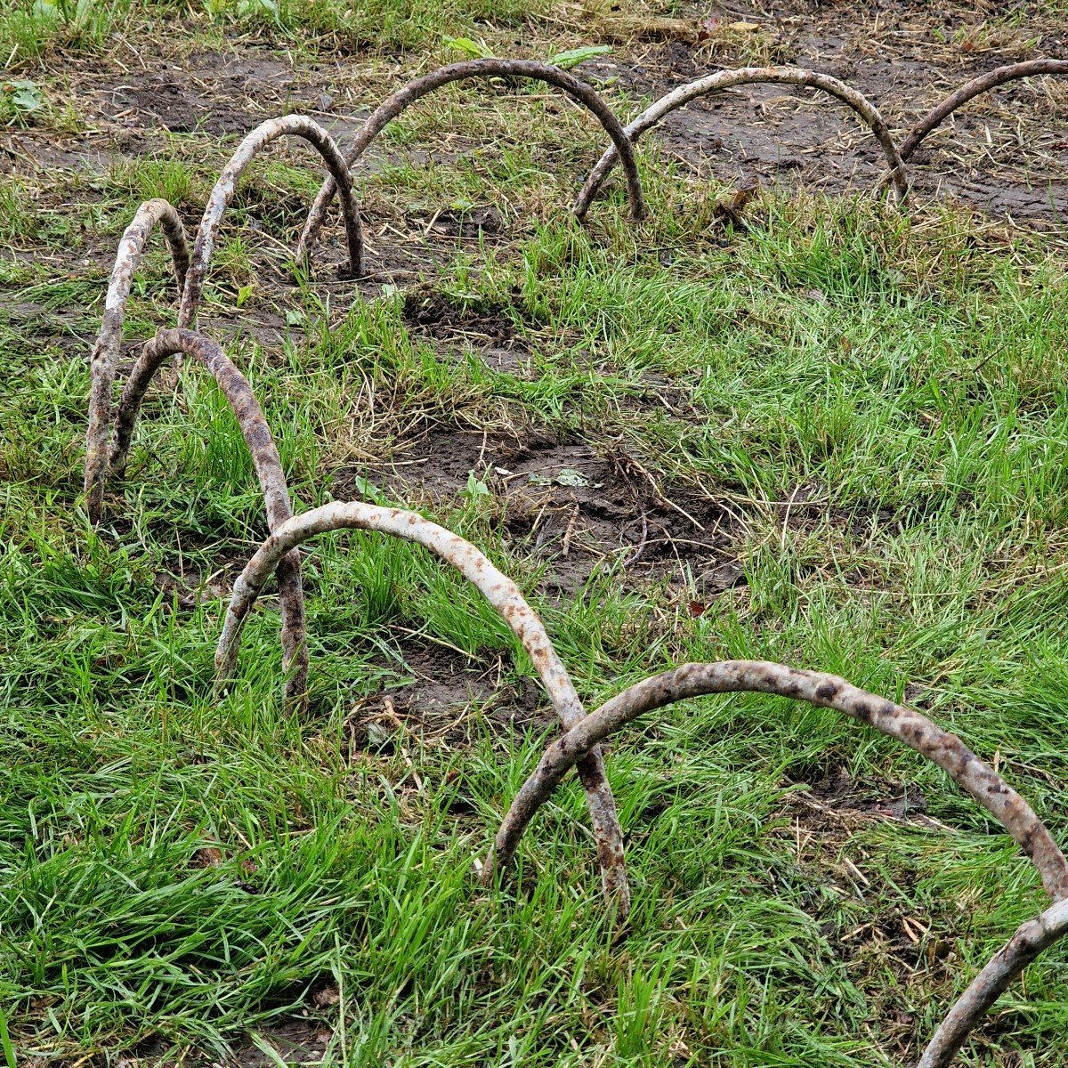 17 Arches De Jardin En Fonte Faux Bois-photo-3