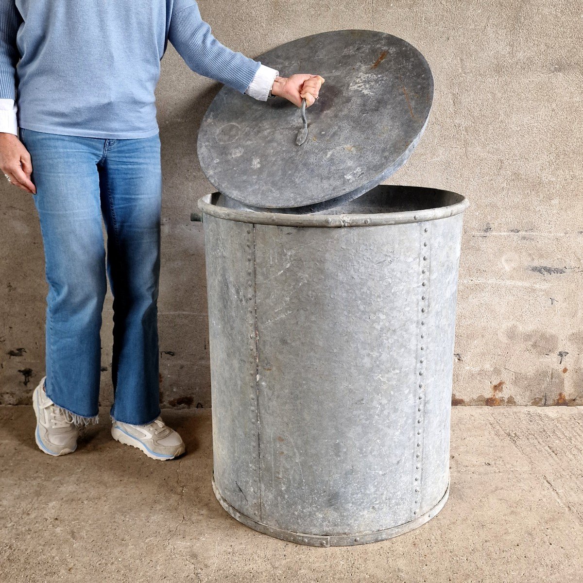 Large Galvanized Bin-photo-3