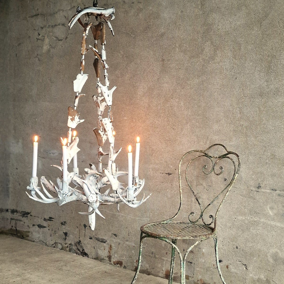 Large Antler Chandelier-photo-2