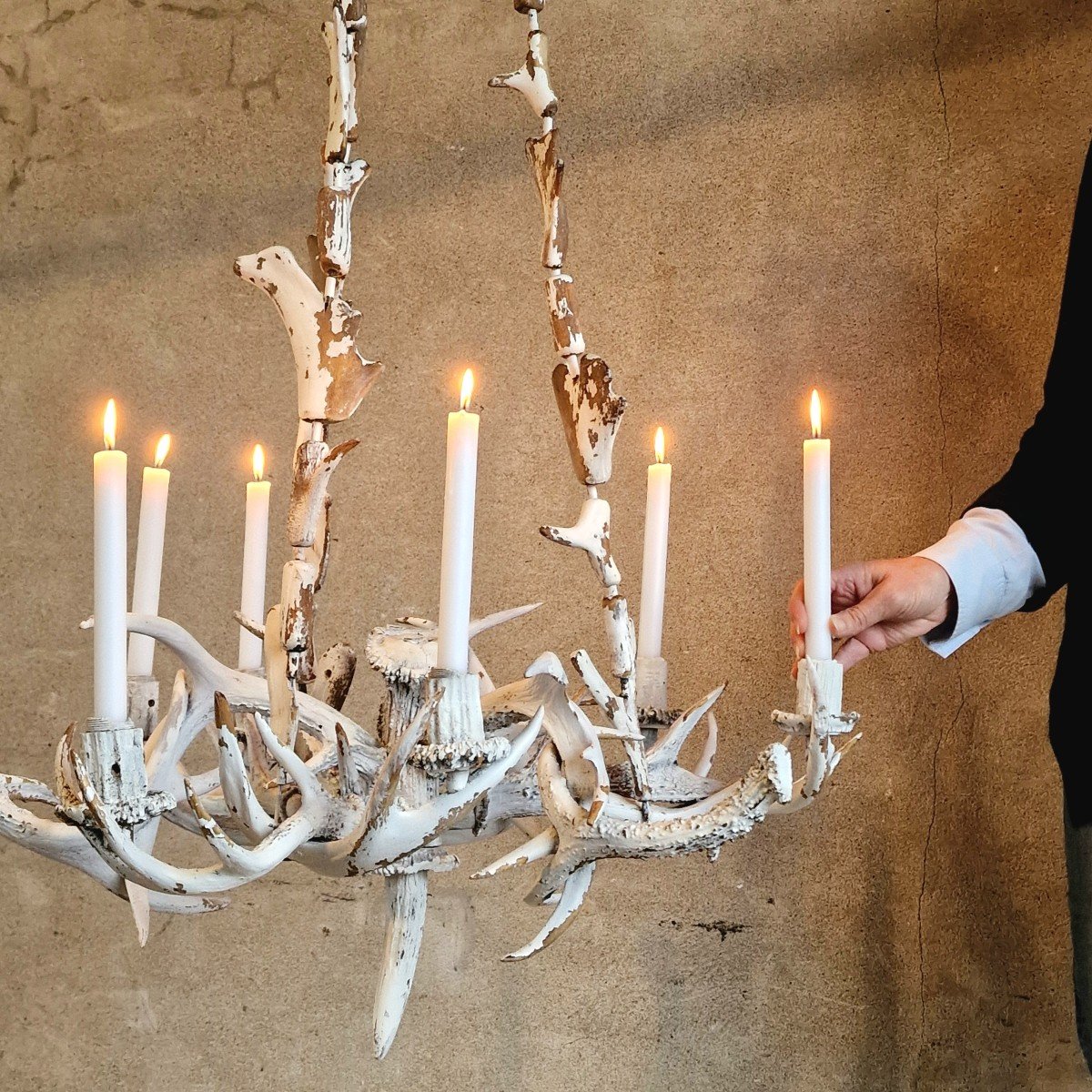 Large Antler Chandelier-photo-5