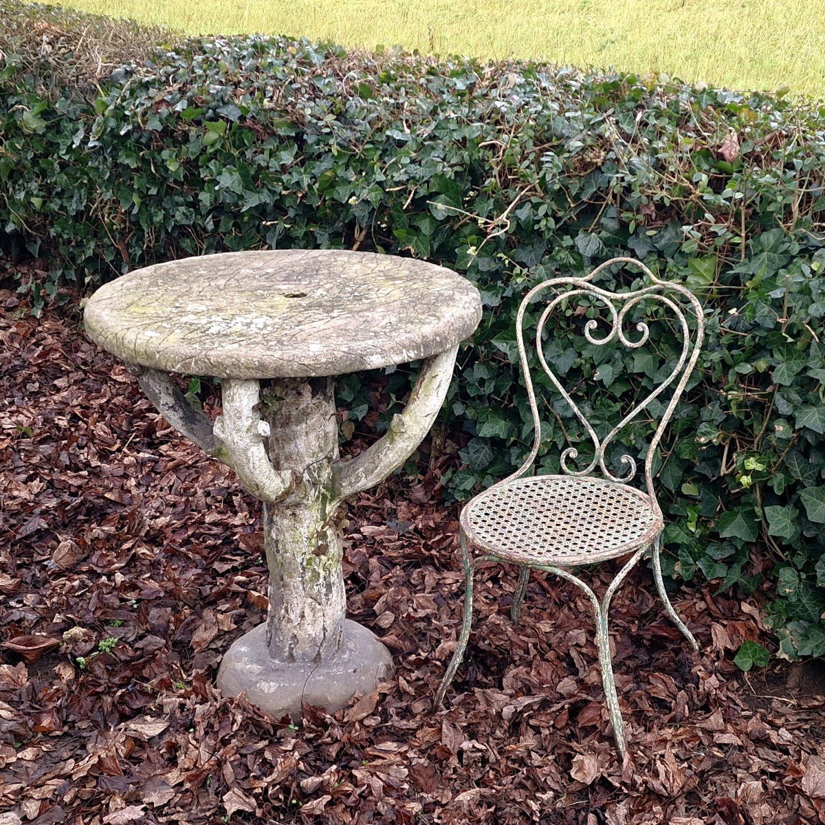 Faux Wood Garden Table-photo-1