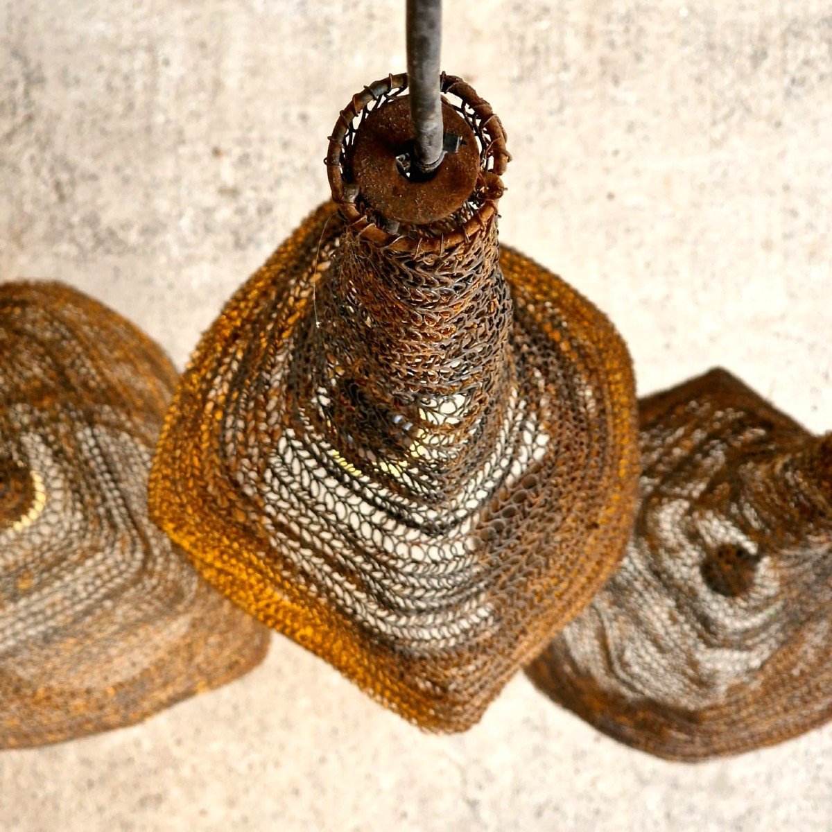 2 x 3 Lampes En Maille métallique-photo-5