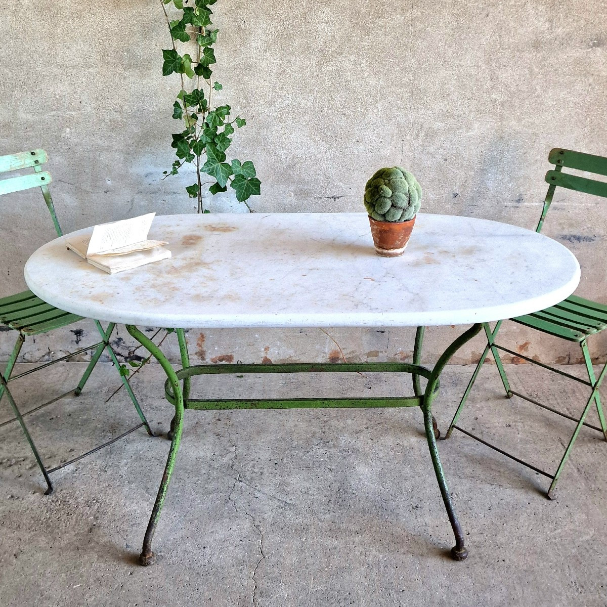 Table De Jardin En Marbre-photo-2