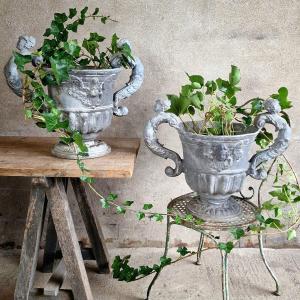 Pair Of Early 19th Century Lead Urns