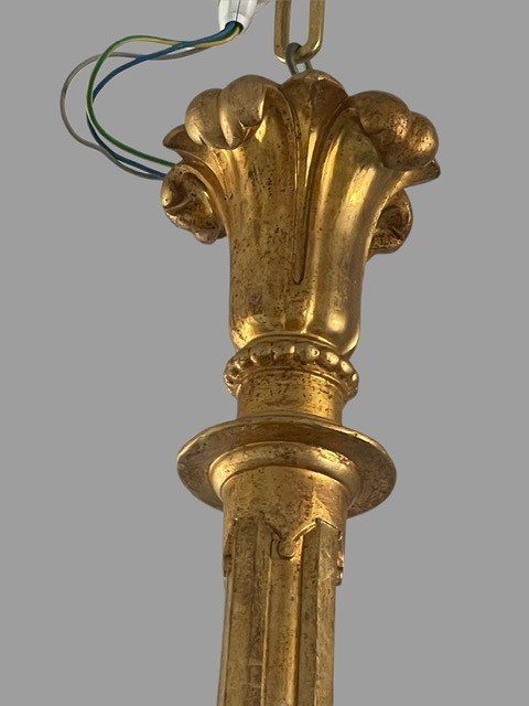 Gilt Wood Chandelier-photo-1