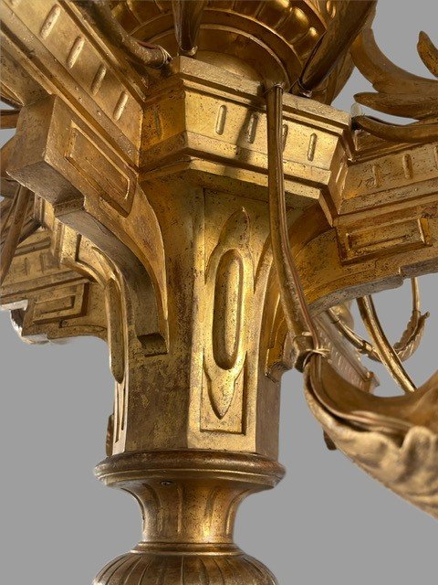 Gilt Wood Chandelier-photo-4