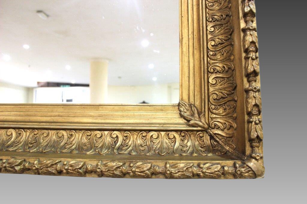 French Mirror In Gilt Wood-photo-2