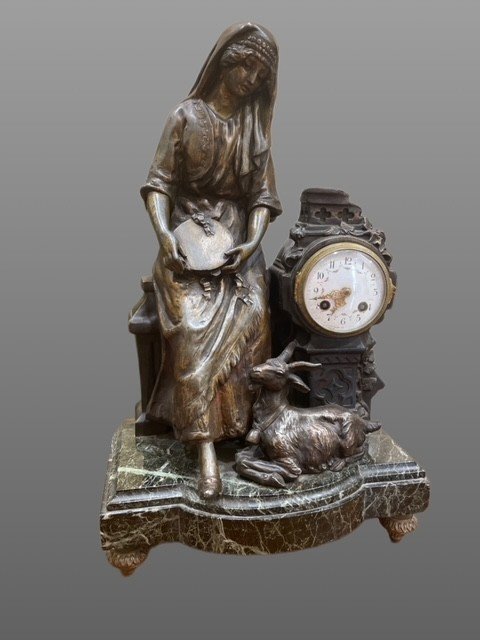 Antimony And Marble Clock-photo-3