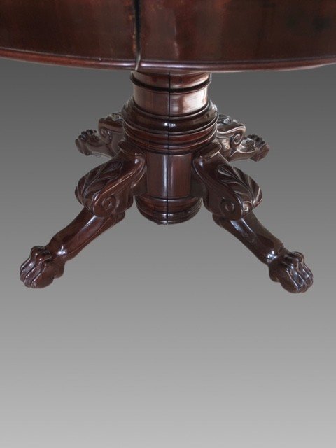 A Dining Table With Central Foot-photo-6