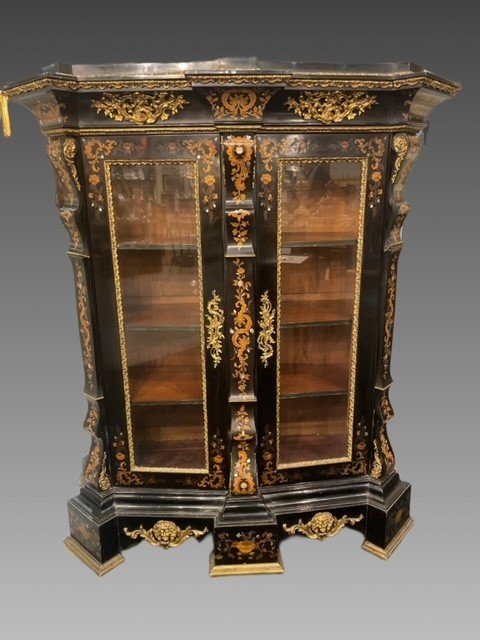 Large Inlaid Cabinet By F.lli Falcini-photo-2