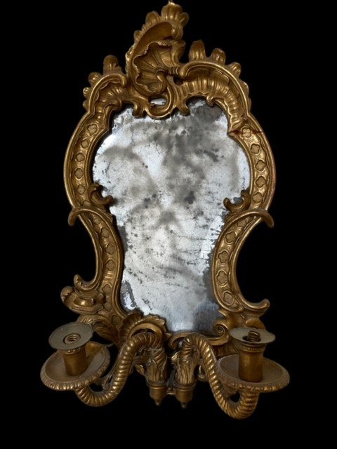 Pair Of Mirrors With Appliques-photo-6