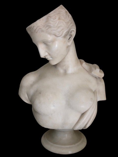 Sculpture En Marbre "Psyche De Capua"-photo-4