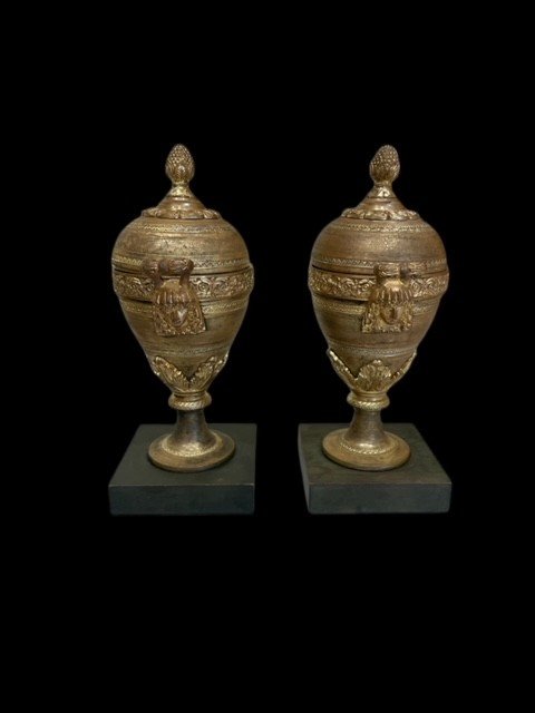 Pair Of Bronze Vases-photo-2