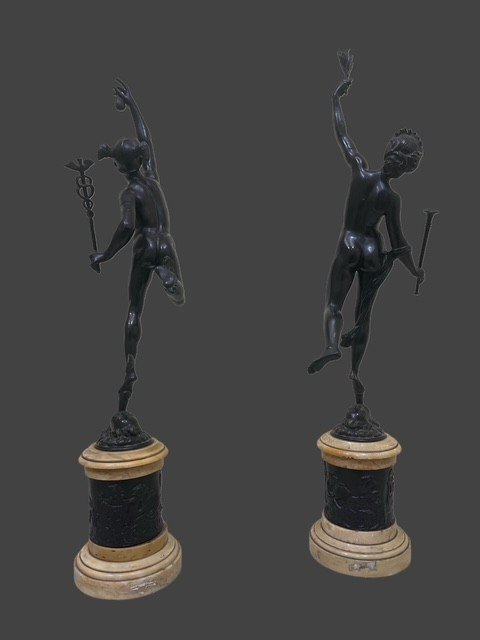 Pair Of Patinated Bronze Sculptures-photo-4