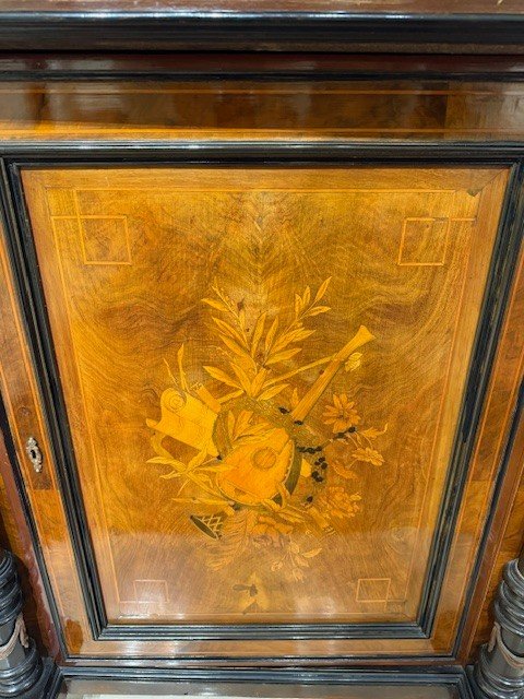 Pair Of Inlaid Sideboards-photo-3