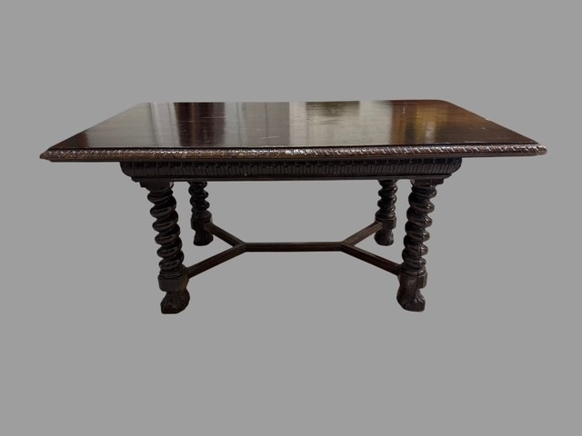 Table Extensible En Noyer-photo-3