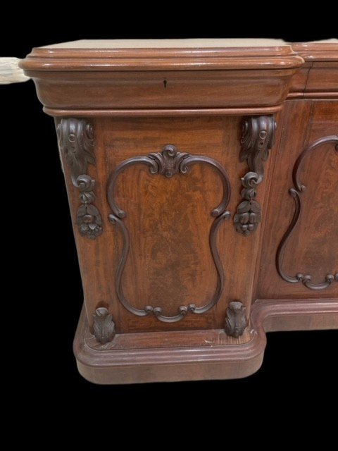 Mahogany Serving Buffet With Four Doors And Three Drawers-photo-2