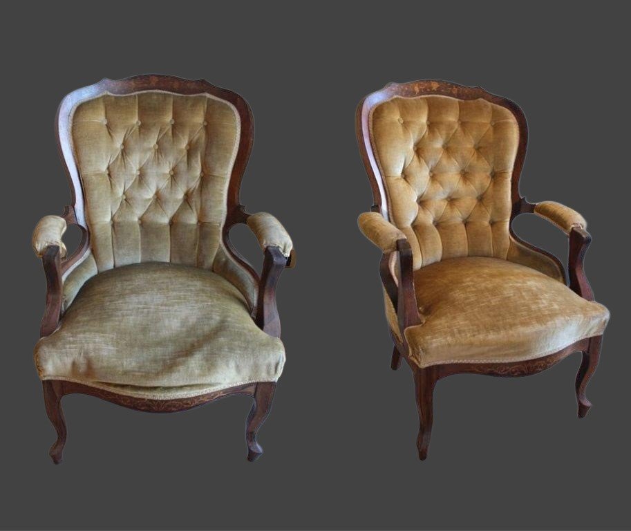 Pair Of Rosewood Armchairs-photo-7