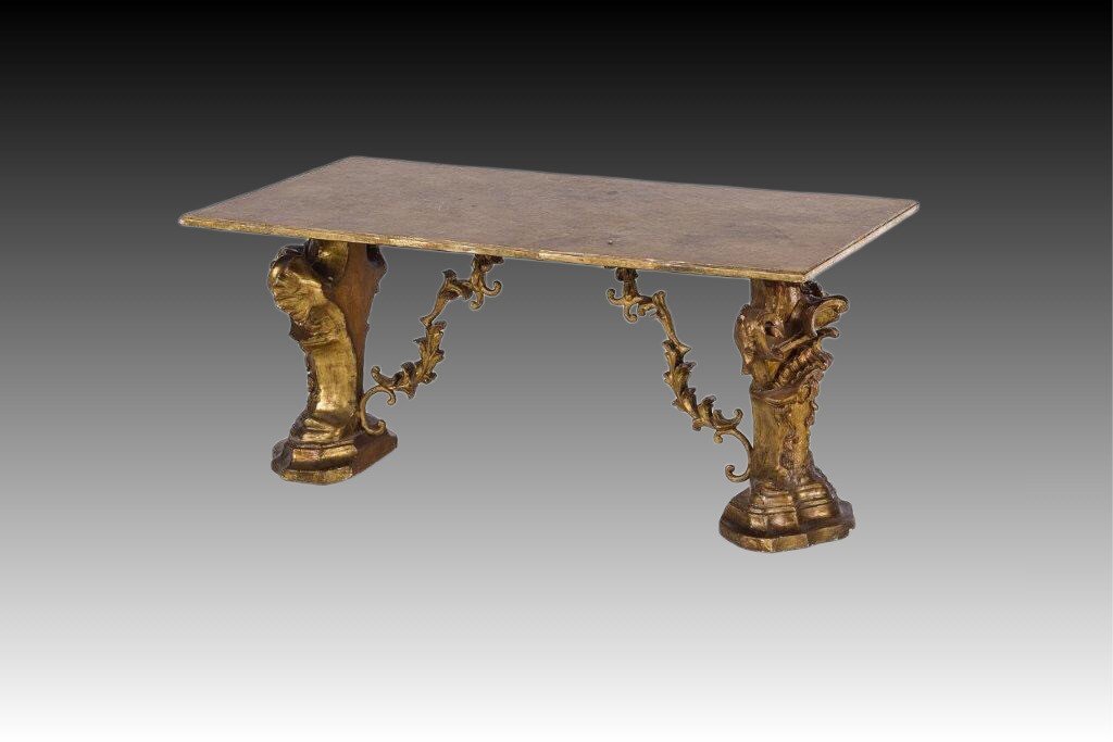 Coffee Table In Lacquered And Gilt  Wood-photo-5