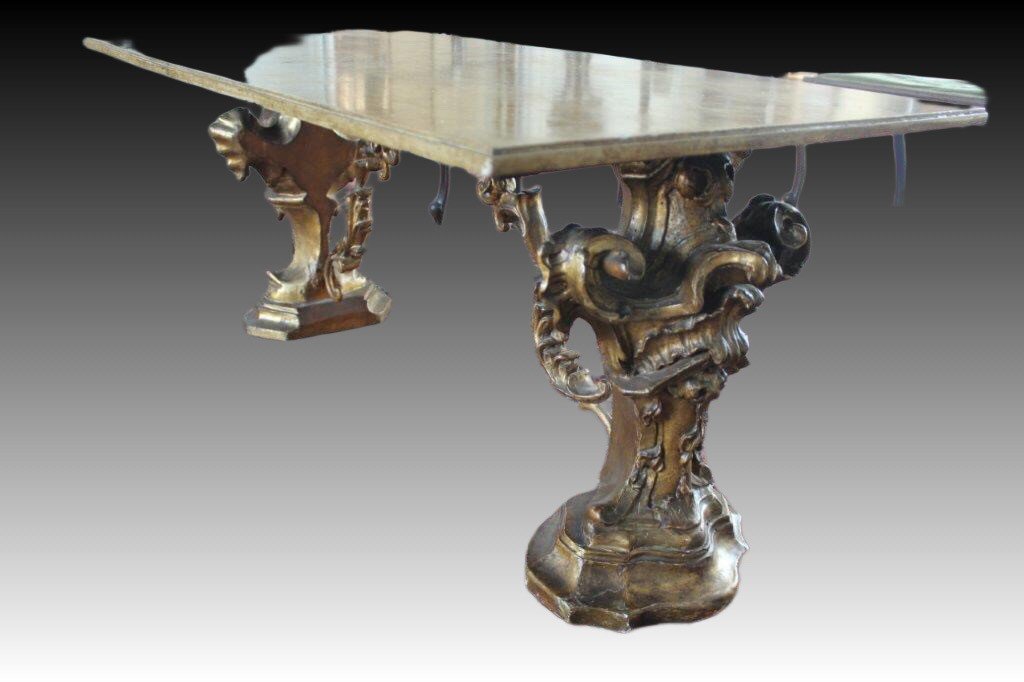 Coffee Table In Lacquered And Gilt  Wood-photo-6