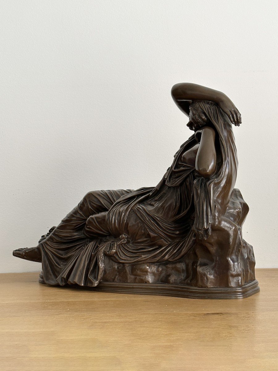 Sleeping Ariadne - 19th Century Bronze Sculpture - Barbedienne-photo-3